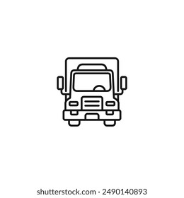 Icono de camión Vector. VECTOR EPS 10 editable