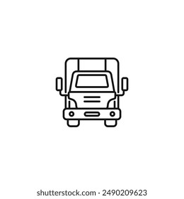 Icono de camión Vector. VECTOR EPS 10 editable