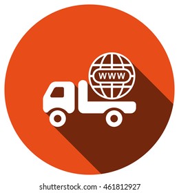 Truck Icon, vector, icon flat