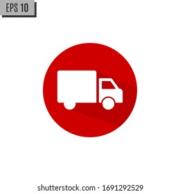 Truck Icon Vector flat design style