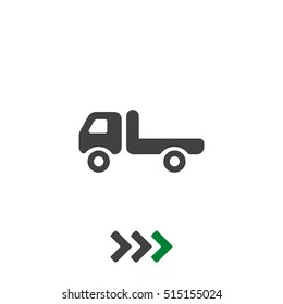 Truck Icon Vector flat design style