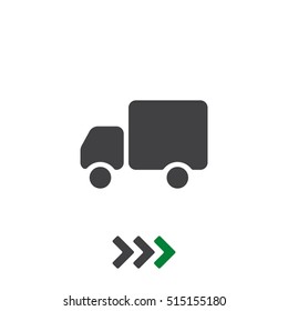 Truck Icon Vector flat design style