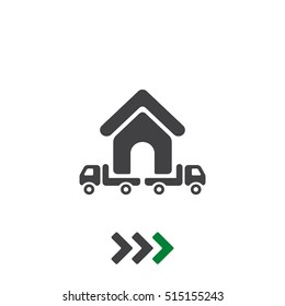 Truck Icon Vector flat design style