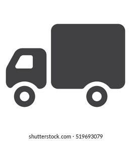 Truck Icon Vector flat design style