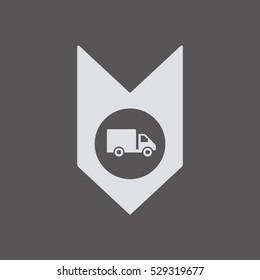 Truck  icon ,vector. Flat design.