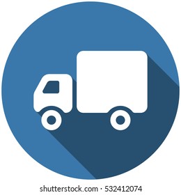 Truck Icon Vector flat design style