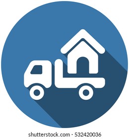 Truck Icon Vector flat design style