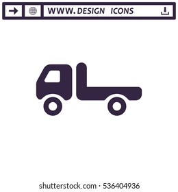 Truck Icon Vector flat design style