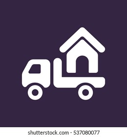 Truck Icon Vector flat design style
