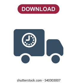 Truck Icon Vector flat design style