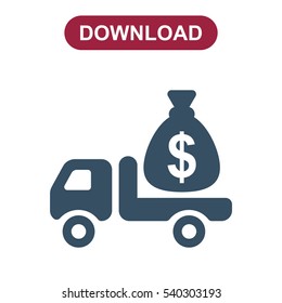 Truck Icon Vector flat design style