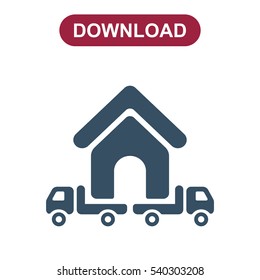 Truck Icon Vector flat design style
