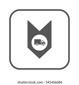 Truck  icon ,vector. Flat design.