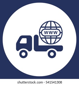 Truck Icon Vector flat design style