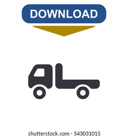 Truck Icon Vector flat design style