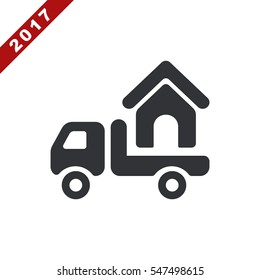 Truck Icon Vector flat design style