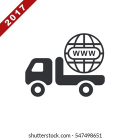 Truck Icon Vector flat design style