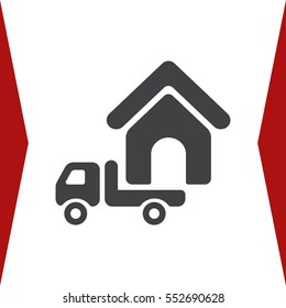Truck Icon Vector flat design style