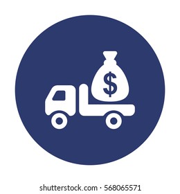 Truck Icon Vector flat design style