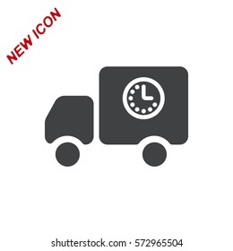 Truck Icon Vector flat design style