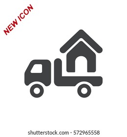 Truck Icon Vector flat design style