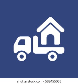 Truck Icon Vector flat design style