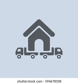 Truck Icon Vector flat design style