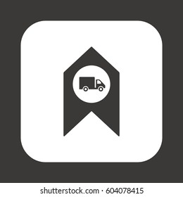 Truck  icon ,vector. Flat design.