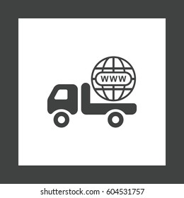 Truck Icon Vector flat design style