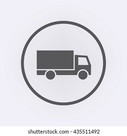 Truck icon . Vector illustration