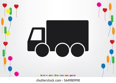truck icon vector illustration.