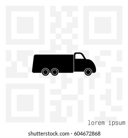 truck icon. vector illustration