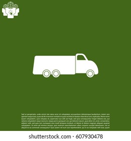 truck icon. vector illustration