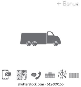 truck icon. vector illustration