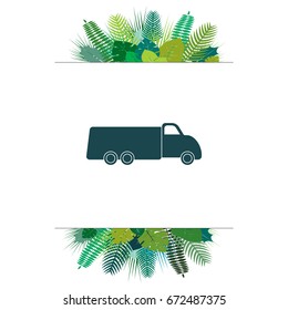 truck icon. vector illustration