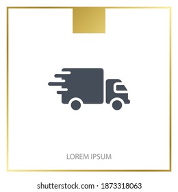 truck icon. Vector illustration EPS 10.