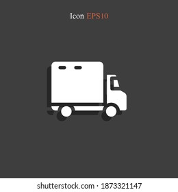 truck icon. Vector illustration EPS 10.