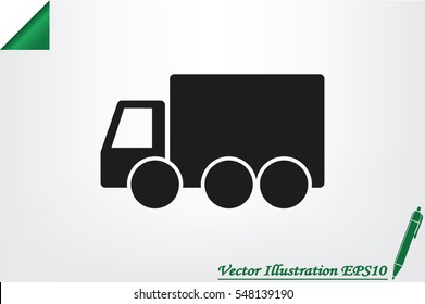 truck icon vector illustration eps10