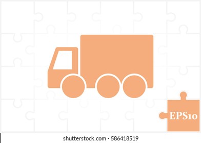 truck icon vector illustration eps10