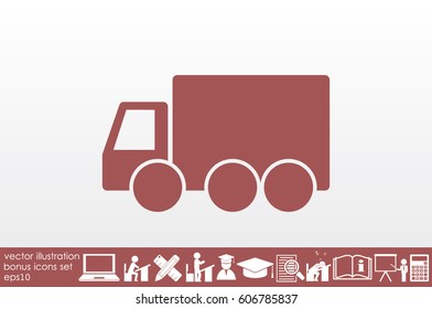 truck icon vector illustration eps10