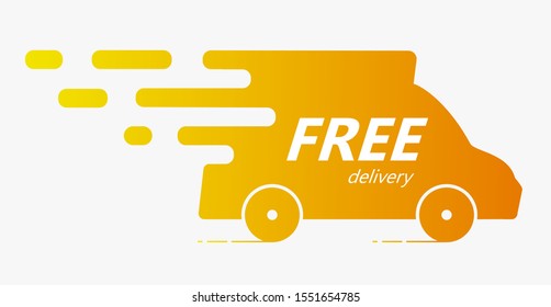 Truck icon vector illustration. Flat design