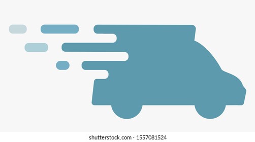 Truck icon vector illustration. Flat design