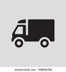 Truck  icon, vector illustration. Flat design style