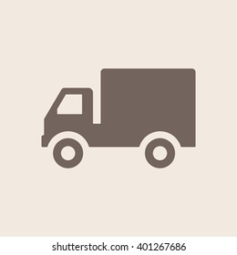 Truck  icon, vector illustration. Flat design style