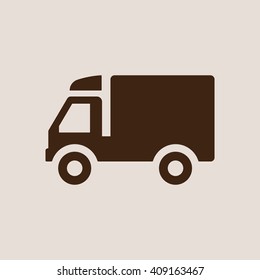 Truck  icon, vector illustration. Flat design style