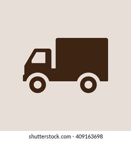 Truck  icon, vector illustration. Flat design style