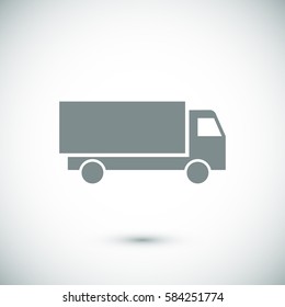 Truck icon, vector illustration. Flat design eps 10