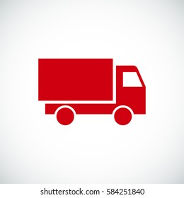 Truck icon, vector illustration. Flat design eps 10