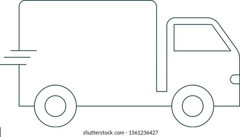 Truck Icon Vector Illustration Freight Transport Stock Vector (Royalty ...