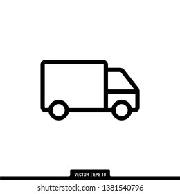 Truck Icon Vector Illustration Logo Template
